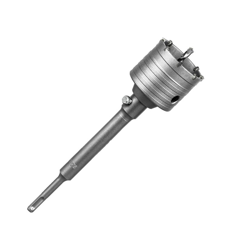 SALI Concrete Hole Saw Kits 2-3/4"（70mm） Tungsten Steel Wall Hole Cutter Drill Bit Sets with 220mm SDS Plus Shank Connecting Rod，110mm Center Positioning Drill Bits for Cinder Block,Brick,Adobe Wall - Image 1